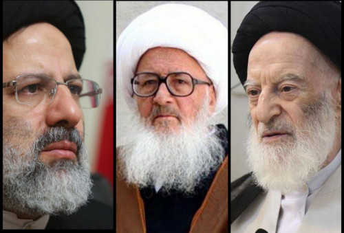 دیدار حجت الإسلام رئیسی با حضرات آیات وحیدخراسانی و شبیری زنجانی در مشهدمقدس