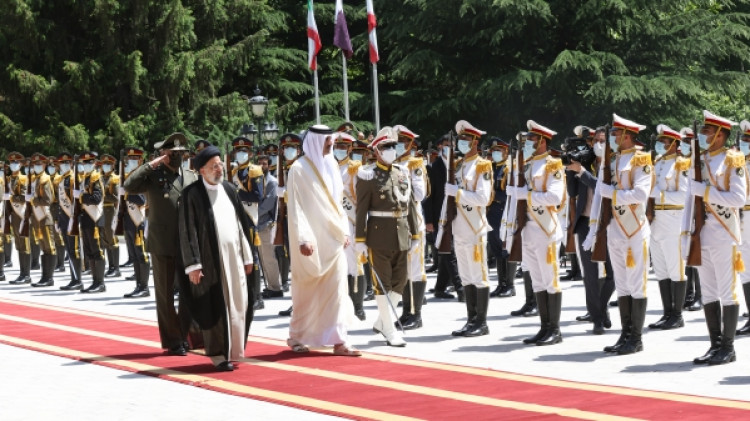 استقبال رسمی آیت‌الله رئیسی از امیر قطر