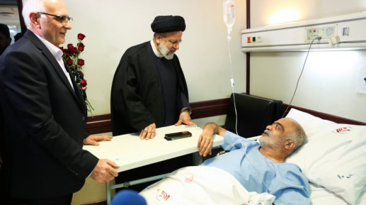عیادت دکتر رئیسی از تعدادی از جانبازان دفاع مقدس