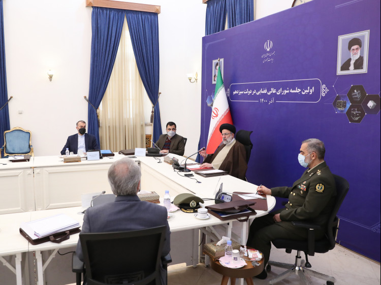 تصاویر جلسه شورای عالی فضایی به ریاست رئیس جمهور