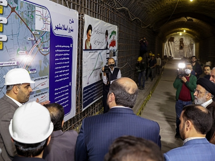 فیلم بازدید از مترو در دست احداث اسلام شهر