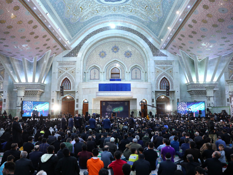 تصاویر سخنرانی درمراسم احیای شب بیست و یکم رمضان ، حرم امام خمینی (ره)