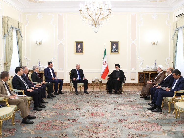 تصاویر دیدار رئیس مجلس الجزایر با رئیس جمهور