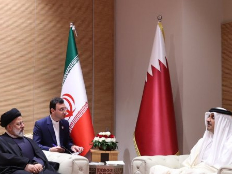 دیدار امیر قطر با رئیس جمهور
