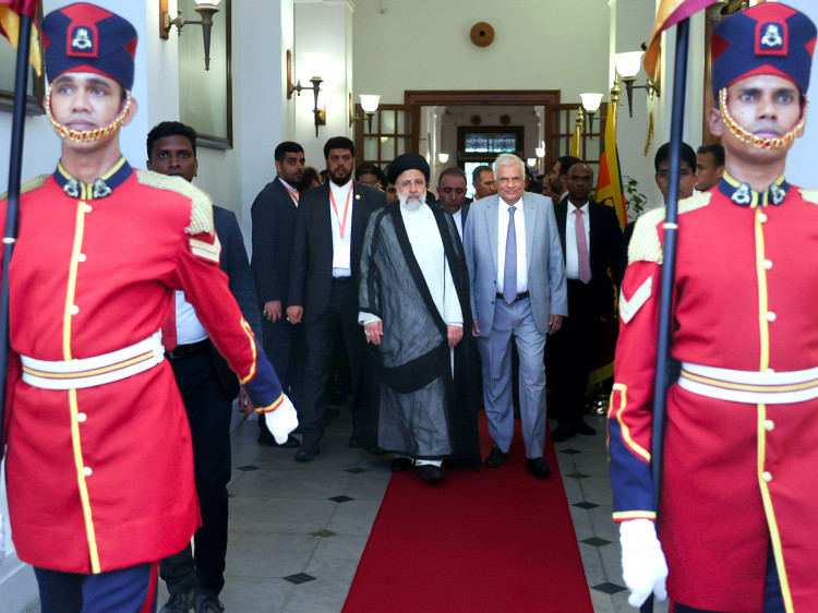 استقبال رسمی از سوی رئیس جمهور سریلانکا