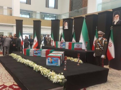 ادای احترام 90 تن از سران و مقامات کشورها و سازمان‌های منطقه‌ای به مقام رئیس جمهور شهید و همراهان