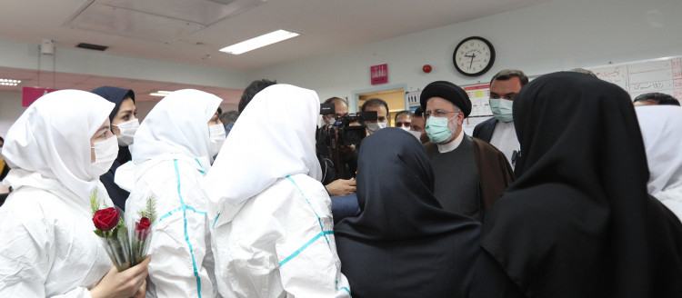 حضور رئیس جمهور در بیمارستان شهید رحیمی خرم آباد