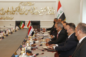 استقبال رسمی رئیس شورای عالی قضایی عراق از آیت الله رئیسی