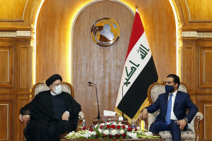 آیت الله رئیسی: مناسبات ایران و عراق باید توسعه پیدا کند/ الحلبوسی: عراق از تقویت روابط خود با ایران بیش از پیش استقبال می‌کند