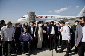 تصاویر ورود رئیسی به خاک آذربایجان برای دیدار با مردم