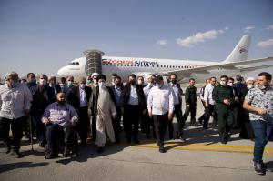 تصاویر ورود رئیسی به خاک آذربایجان برای دیدار با مردم