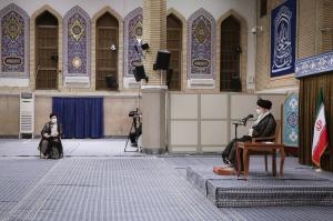 تصاویر دیدار رئیس و مسئولان قوه قضاییه با رهبر معظم انقلاب اسلامی