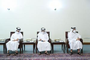 تصاویر دیدار دکتر رئیسی با وزیر خارجه قطر