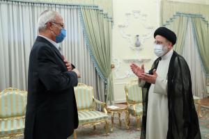تصاویر دیدار دبیرکل جبهه خلق برای آزادی فلسطین با رئیس جمهور