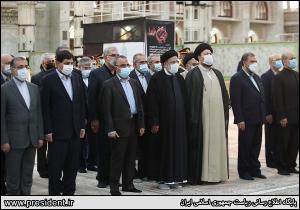 تصاویرمراسم تجدید میثاق اعضای هیات دولت با آرمانهای امام خمینی (ره)
