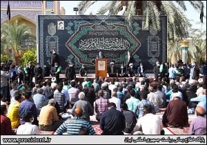 سخنرانی در جمع مردم طبس در امامزاده حسین بن موسی الکاظم(ع)