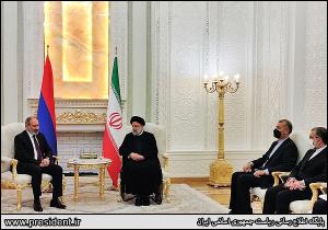 تصاویر دیدار نخست وزیر ارمنستان با آیت الله رئیسی