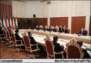 تصاویر نشست مشترک هیئت های عالیرتبه ایران و تاجیکستان