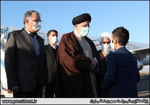 تصاویر ورود رئیس‌ جمهور به استان زنجان