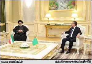 تصاویر دیدار رئیس جمهور ترکمنستان با دکتر رئیسی