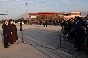 تصاویر ورود رئیس‌ جمهور به استان لرستان