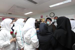 تصاویرحضور رئیس جمهور در بیمارستان شهید رحیمی خرم آباد