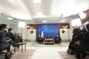 تصاویر رئیس جمهور در نشست خبری استان لرستان
