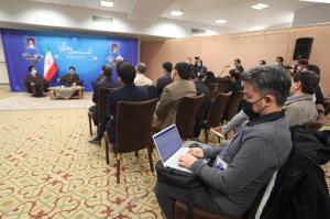 تصاویر نشست خبری رئیس جمهور در سفر به استان قم