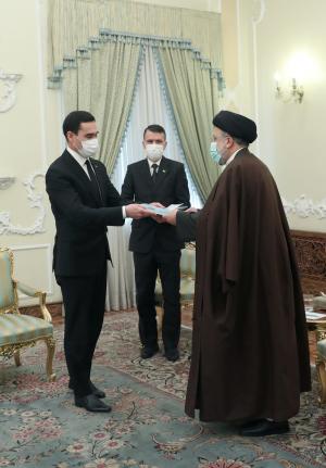 تصاویر دیدار فرستاده ویژه رئیس جمهور ترکمنستان با آیت‌الله رئیسی
