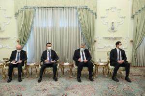 تصاویر دیدار معاون نخست وزیر و وزیر سرمایه گذاری و تجارت خارجی ازبکستان با رییس جمهور
