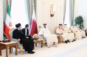 تصاویر دیدار و گفتگوی دکتر رئیسی و امیر قطر