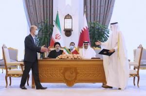 تصاویر امضا ۱۴ سند همکاری از سوی مقامات ایران و قطر