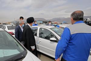 تصاویر بازدید از انبار و خط تولید ایران خودرو