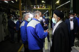 تصاویر بازدید از انبار و خط تولید ایران خودرو