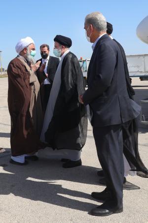 تصاویر ورود رئیس جمهور به استان خوزستان