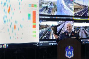 تصاویر بازدید از مرکز اطلاعات و کنترل هوشمند ترافیک پلیس راهنمایی و رانندگی