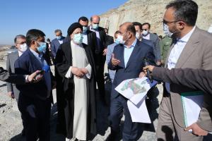تصاویر بازدید رئیس جمهور از پروژه مسکن مهر پردیس