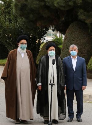 تصاویر ورود رئیس جمهور به استان البرز