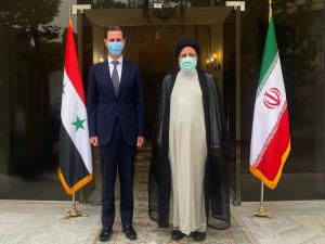 تصاویر دیدار روسای جمهور ایران و سوریه