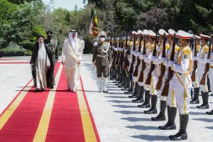 تصاویر استقبال رسمی رئیس جمهور از امیر قطر