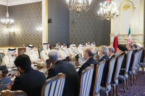 تصاویر نشست هیئت های عالیرتبه ایران و قطر