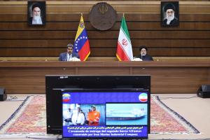 تصاویر تحویل دومین کشتی نفتکش ساخت ایران به ونزوئلا با حضور روسای جمهور دو کشور