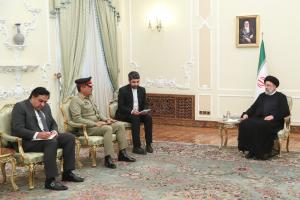 تصاویر دیدار رئیس کمیته مشترک رؤسای ستاد ارتش پاکستان با رئیس جمهور