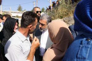 تصاویر بازدید دکتر رئیسی از روستای قلعه جی کردستان