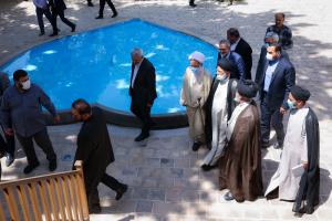 تصاویر بازدید از خانه پدری امام خمینی (ره) در خمین