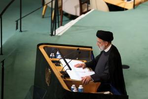 تصاویر سخنرانی رئیس جمهور در هفتاد و هفتمین نشست مجمع عمومی سازمان ملل