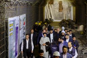 تصاویر بازدید از مترو در دست احداث اسلام شهر