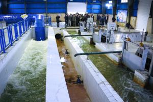 تصاویر بهره‌برداری رسمی از پروژه انتقال آب سد آزاد به تصفیه‌خانه سنندج