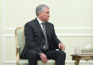 تصاویر دیدار رئیس دومای دولتی روسیه با رئیس جمهور