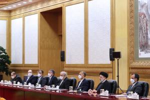 تصاویر نشست مشترک هیئت های عالی رتبه ایران و چین